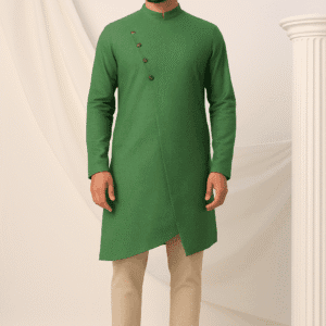 Emerald Green Jodhpuri Style Kurta