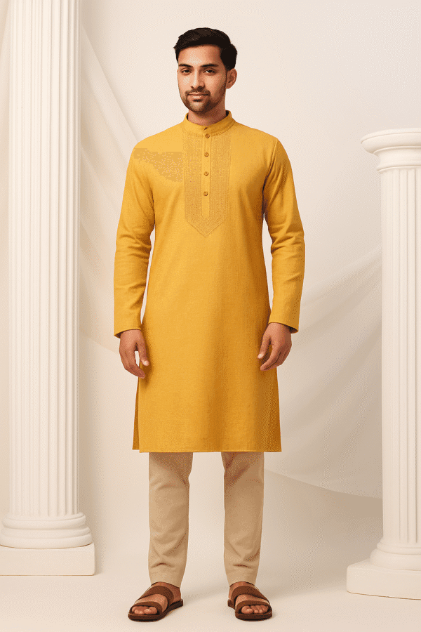 Classic Yellow Traditional Kurta